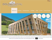 Tablet Screenshot of dolomit-royal.com
